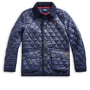 POLO RALPH LAUREN | Boys Quilted Jacket. Navy Blue. Sz 7. No flaws.